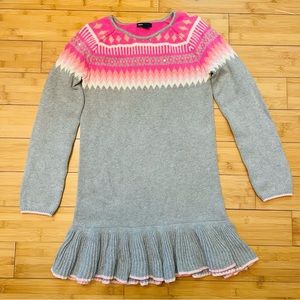 GapKids girl’s cotton sweater dress size XXL (14-16). Sequin detail around yoke.